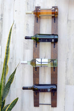 Load image into Gallery viewer, Double Stave Reclaimed Wine Barrel Wall Rack

