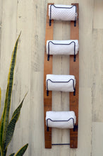Load image into Gallery viewer, Whisky Barrel Stave Towel Rack
