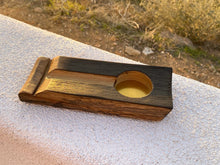Load image into Gallery viewer, Hand Carved Whiskey Bourbon Barrel Ashtray
