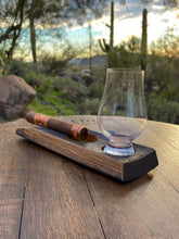 Load image into Gallery viewer, Handcrafted Whiskey Barrel Cigar Holder
